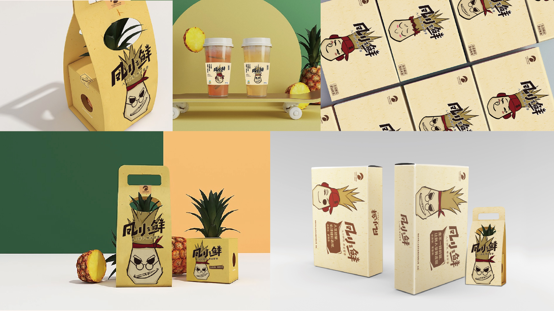 天水凤小鲜凤梨品牌形象设计